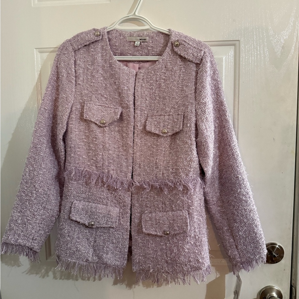 WD.NY Light Purple Textured Jacket